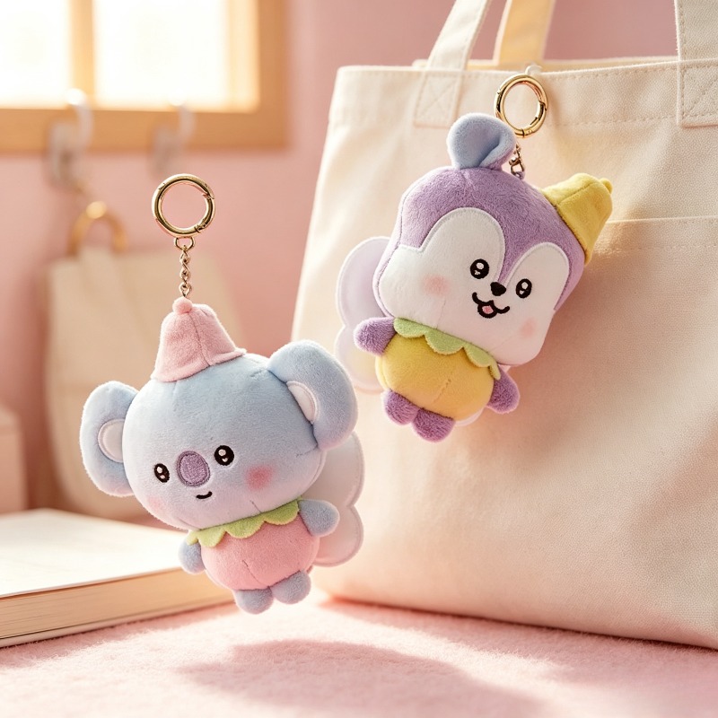 BT21 桜の花シリーズ ぬいぐるみキーホルダー かわいい  - Supply Florist のレビューと価格