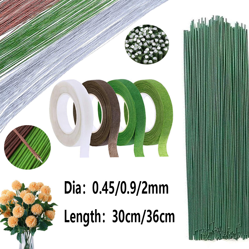 22/20 ゲージライトグリーン花ワイヤー茎造花作り、花屋ワ - Florist Supply Bulk のレビューと価格